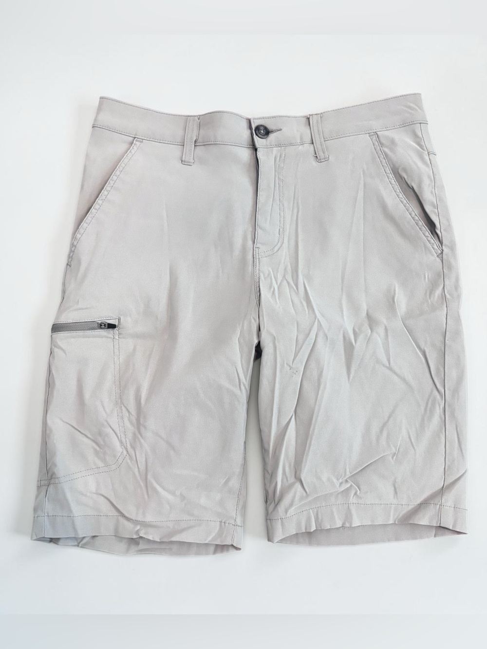 Weatherproof Vintage Mens 32 Khaki Cargo Shorts Stretch Hiking Outdoor